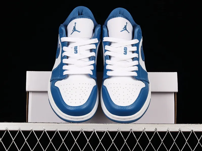 All categories Air Jordan Jordan series basketball shoes Air Jordan 1 Low G version pure original Air Jordan 1 Low "Dark Marina Blue" AJ1 Joe 1 University Blue DC0774-114